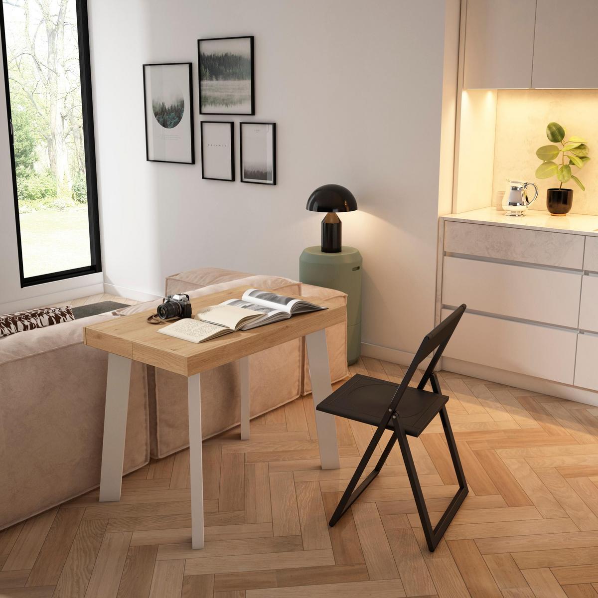 ESSTISCH ausziehbar 58 bis 262cm, für 12 Gäste, eiche, 58/90/73cm - Eichefarben, Holzwerkstoff (90/262/73cm) - Skraut Home