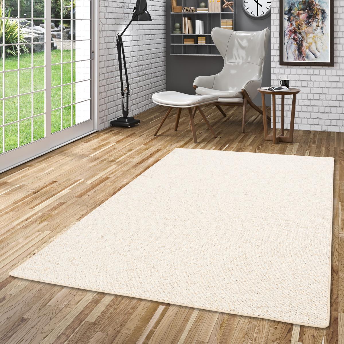 LUXUS WOLL-OPTIK BERBER JUNA MELIERT - Beige, Textil (100/300cm) - Snapstyle