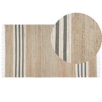 TEPPICH geflochten Mirza 150/80 cm - Beige, Naturmaterialien (80/150cm) - Beliani