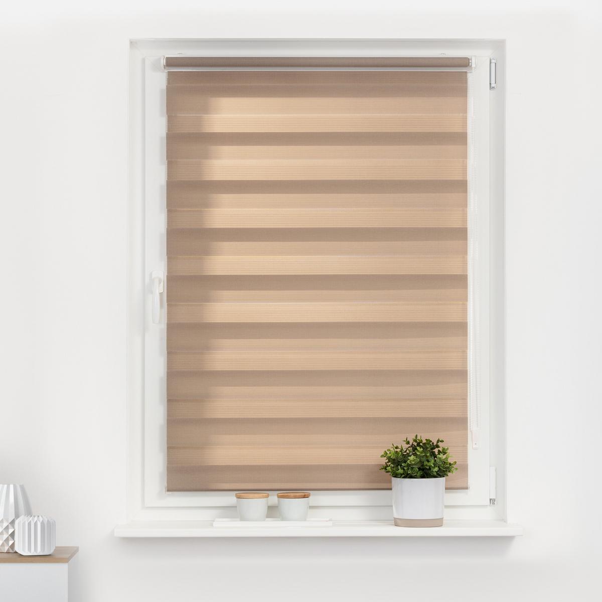 DUO ROLLO KLEMMFIX, OHNE BOHREN - Taupe, Kunststoff (75/150cm) - Lichtblick Original