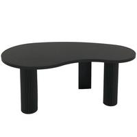 COUCHTISCH organisch Schwarz - Schwarz, Holz (60/110/45cm) - MCW