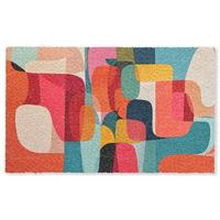 FUSSMATTE Formen - Bunt - Abstrakt - Flugzeuge Sauberlaufmatte 150x90 cm - Multicolor, Kunststoff (150/0.4cm) - MuchoWow