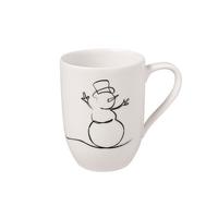 BECHER MIT HENKEL 'XMAS' Statement Lines weiß 290 ml - Weiß, Keramik (0.29L) - Villeroy & Boch