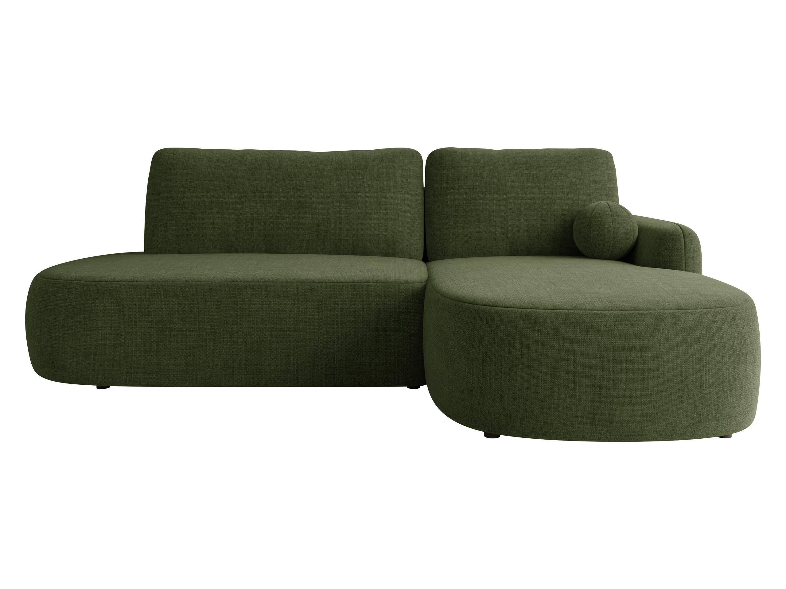 ECKSOFA Loridu O Premium, Seite: Rechts - Schwarz/Grün, Holz/Kunststoff (174/274cm) - MIRJAN24