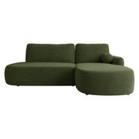 ECKSOFA Loridu O Premium, Seite: Rechts - Schwarz/Grün, Holz/Kunststoff (174/274cm) - MIRJAN24