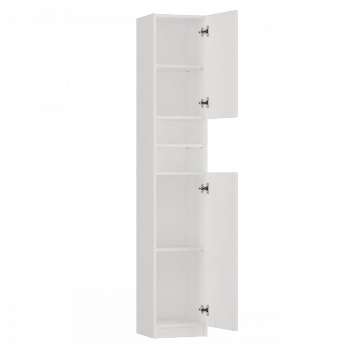 BADEZIMMERSCHRANK Weiß 32/180/30 - Weiß, Holzwerkstoff (32/180/30cm) - RAUMHIRSCH FURNITURE