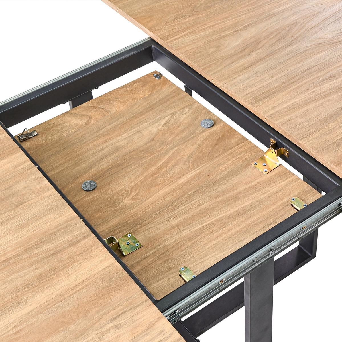 ESSTISCH Braun 120-160/120 cm Alexandrina - Braun, Holzwerkstoff (120/120/75cm) - Beliani