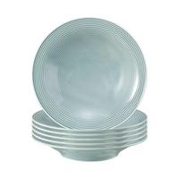SUPPENTELLER Beat Color Glaze Arktisblau ø 22,5 cm 6er Set - Blau, Keramik (22.5cm) - Seltmann Weiden