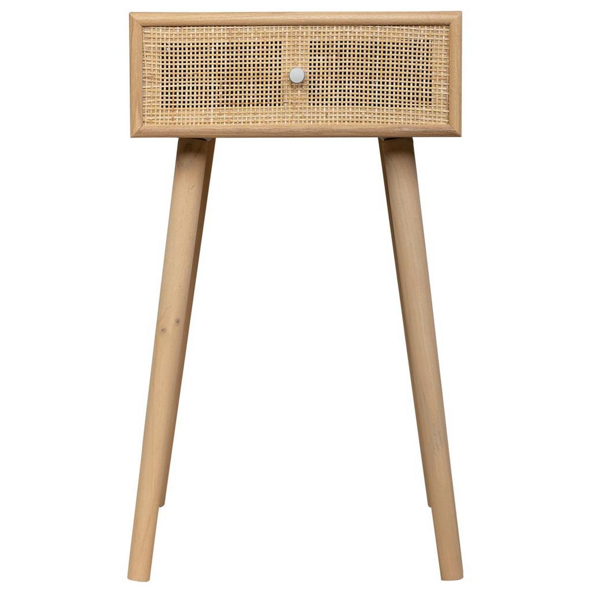 NACHTTISCH aus MDF und Gitter, braun, 40x36x70cm - Braun, Holzwerkstoff (40/70/36cm) - Wanderlust