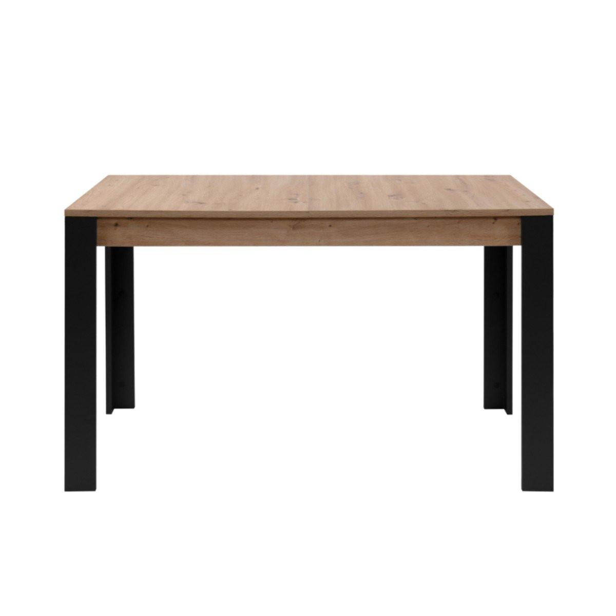 ESSTISCH AUSZIEHBAR artisan-eiche schwarz 75/100/80 cm - Apfelbaumfarben, Holzwerkstoff (100/80/75cm) - Calicosy