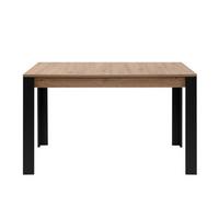 ESSTISCH AUSZIEHBAR artisan-eiche schwarz 75/100/80 cm - Apfelbaumfarben, Holzwerkstoff (100/80/75cm) - Calicosy