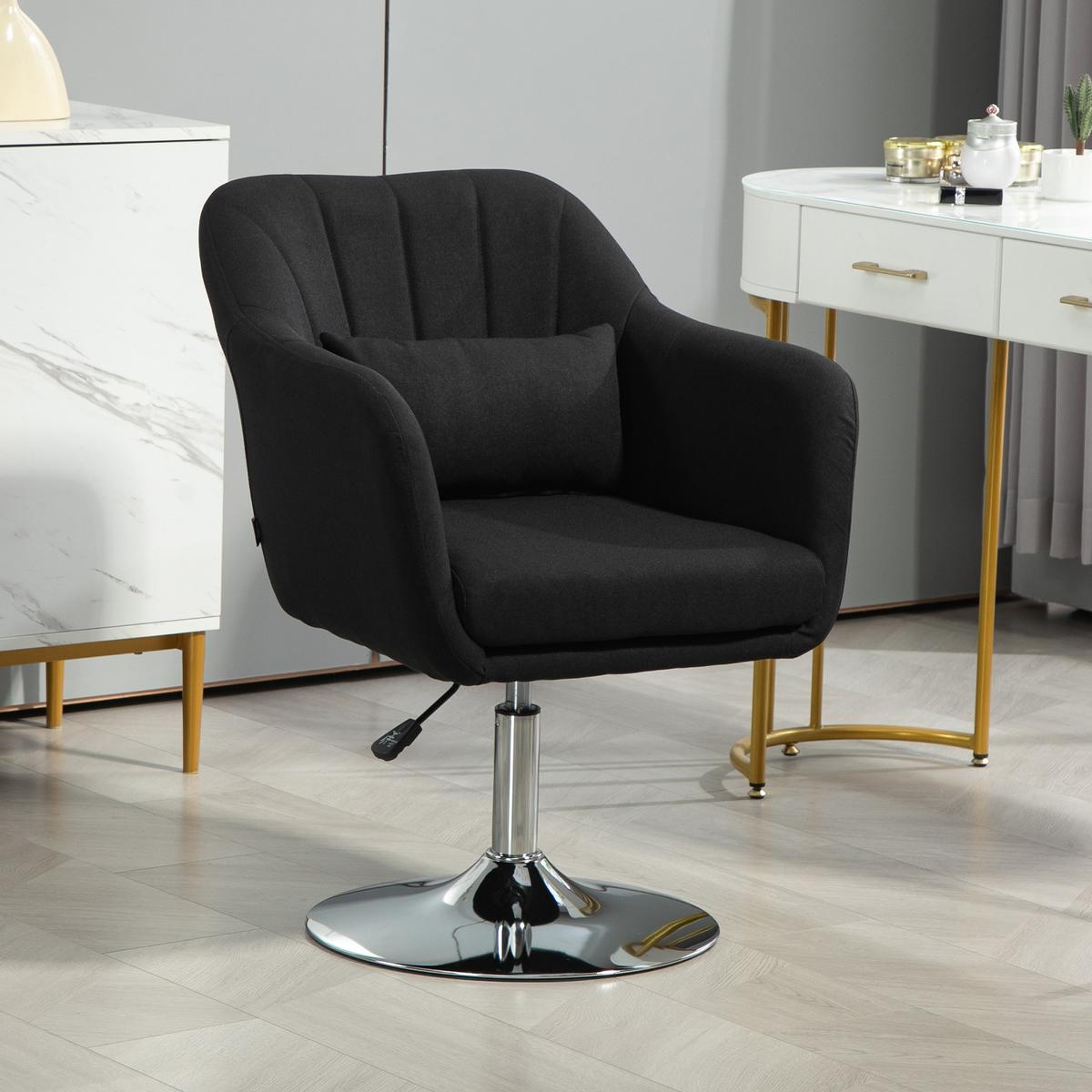 SESSEL Polyester Schwarz - Schwarz, Textil (60/91/60cm) - HOMCOM