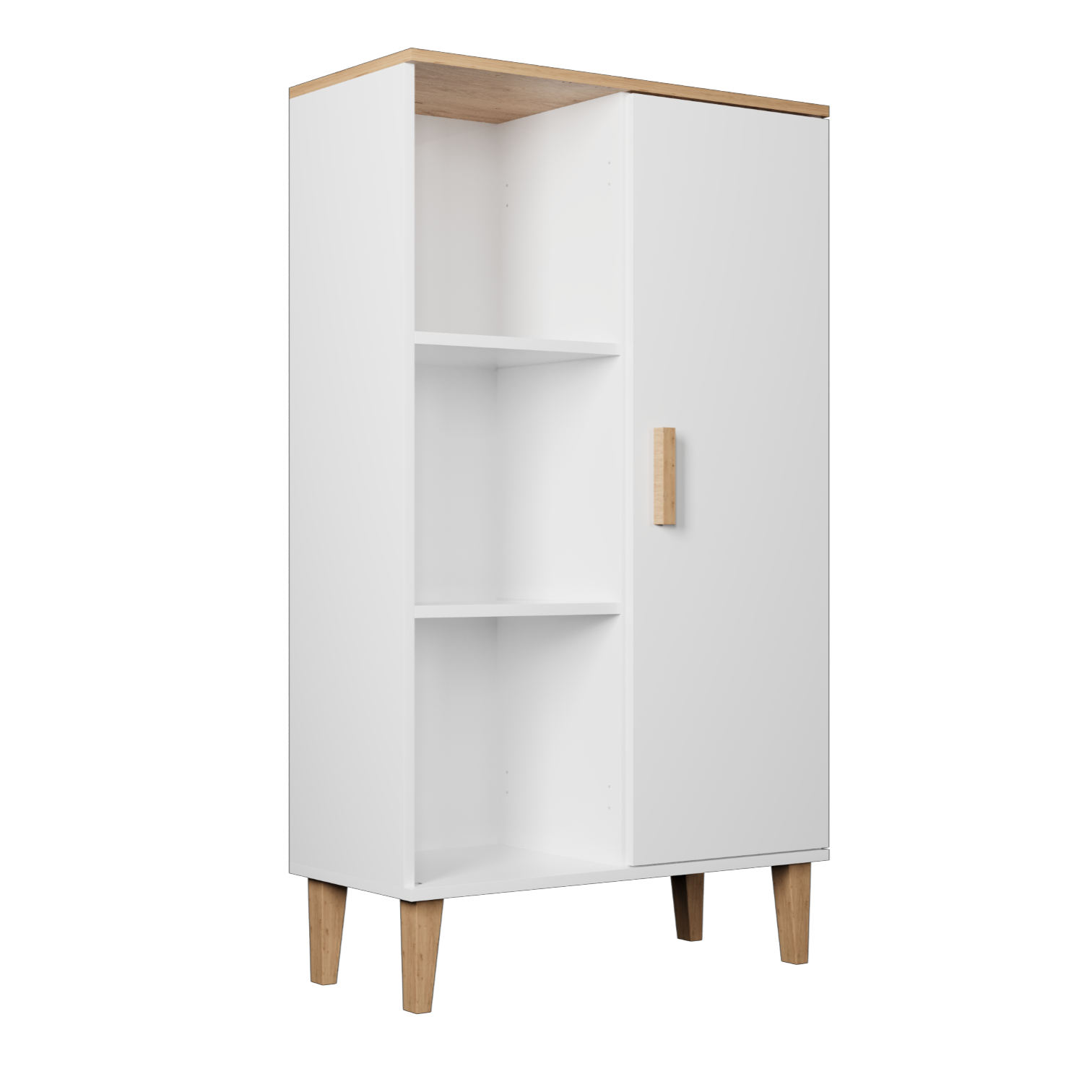 BÜCHERREGAL Denver Weiß 80/120/35 cm - Weiß, Holzwerkstoff (80/120/35cm) - RAUMHIRSCH FURNITURE