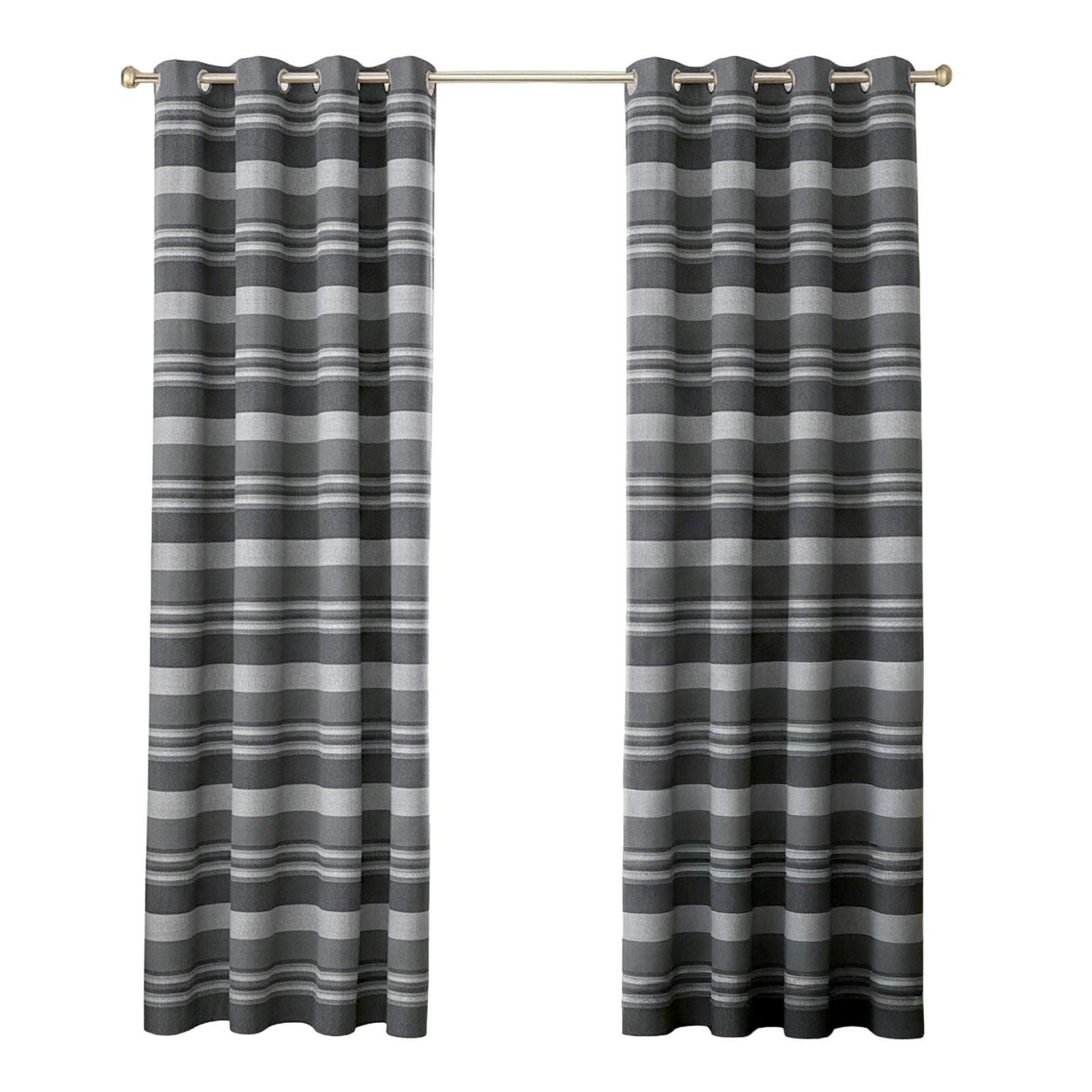 ÖSENVORHANG Morocco blickdicht 2er-Set, 167/228 cm - Grau, Textil (167/228cm) - Homescapes
