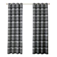 ÖSENVORHANG Morocco blickdicht 2er-Set, 167/228 cm - Grau, Textil (167/228cm) - Homescapes