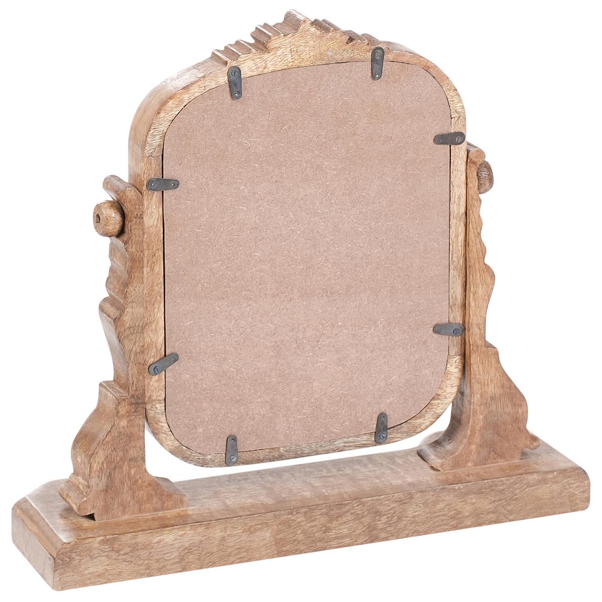 KOSMETIKSPIEGEL Braun Diszna - Braun, Holz (39/36/12cm) - Beliani