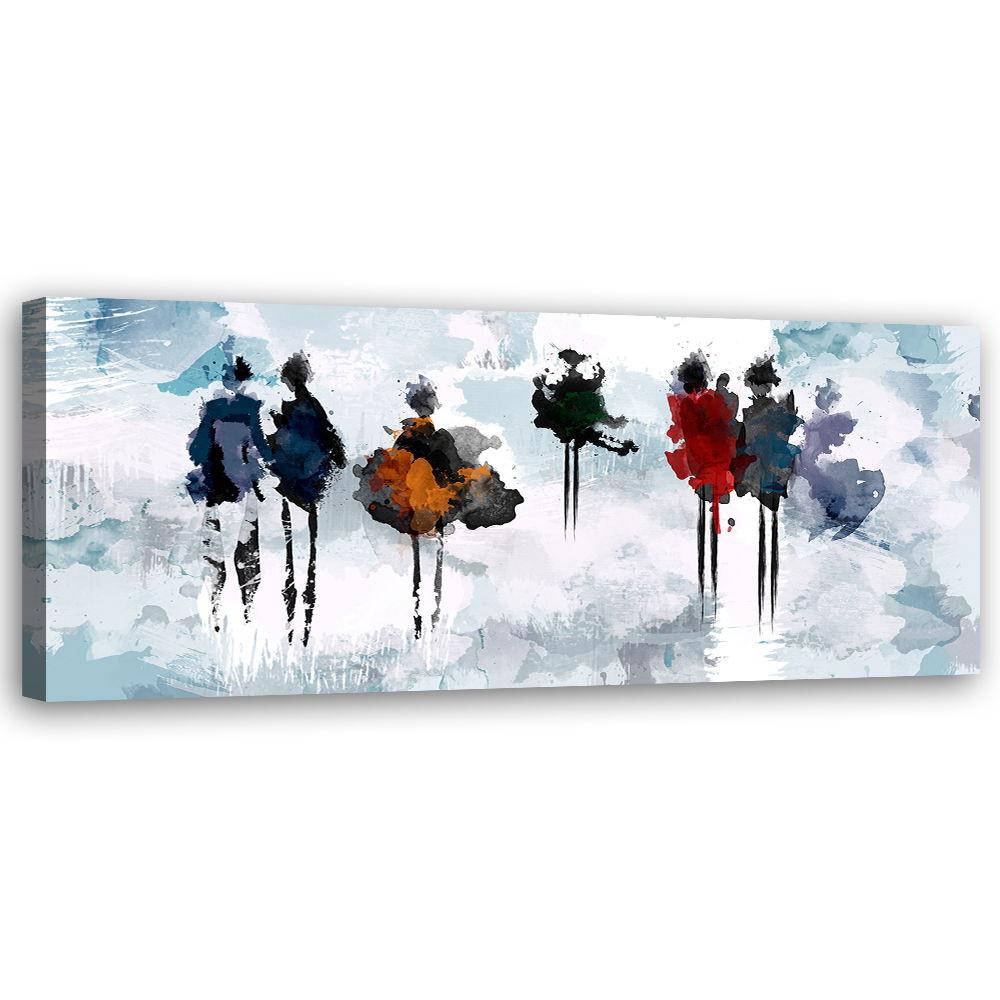 KUNSTDRUCK Bunt 90/30 cm - Multicolor, Textil (90/30cm) - KUNSTLOFT