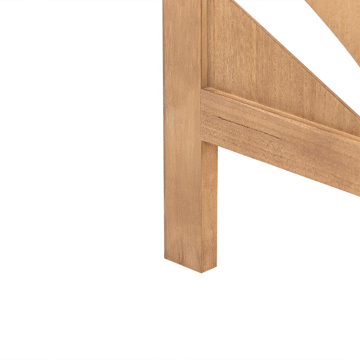 RAUMTEILER 3-teilig Hellbraun 122/170 cm Vernago - Braun, Holz (122/170/2cm) - Beliani