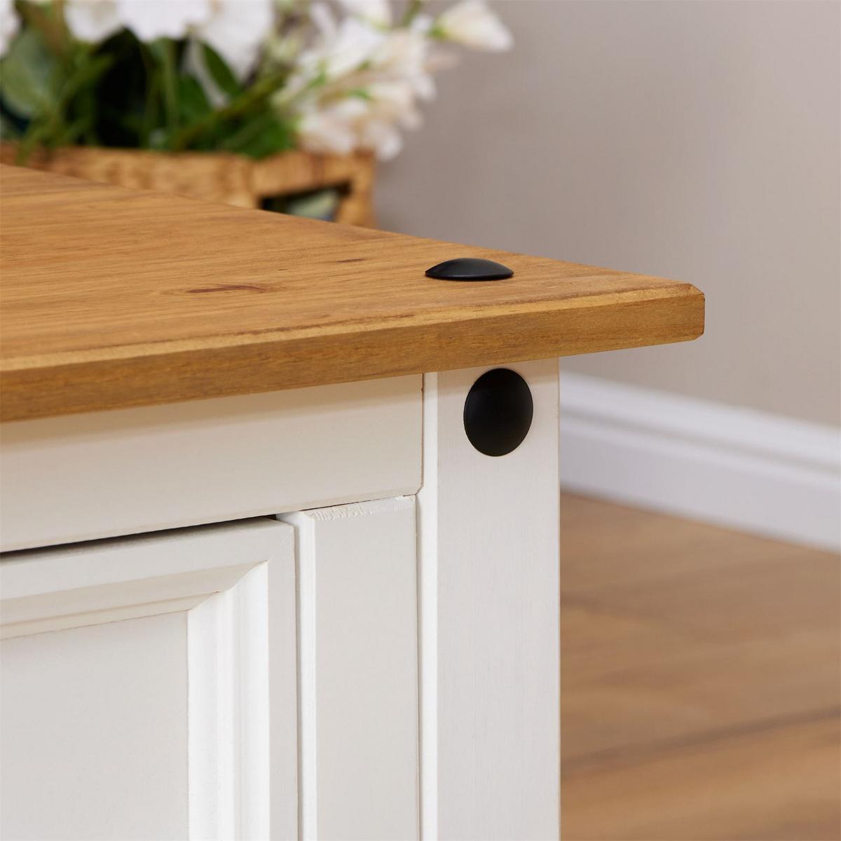 COUCHTISCH CAMPO weiß/braun - Weiß/Braun, Holz (60/100/45cm) - CARO-Möbel