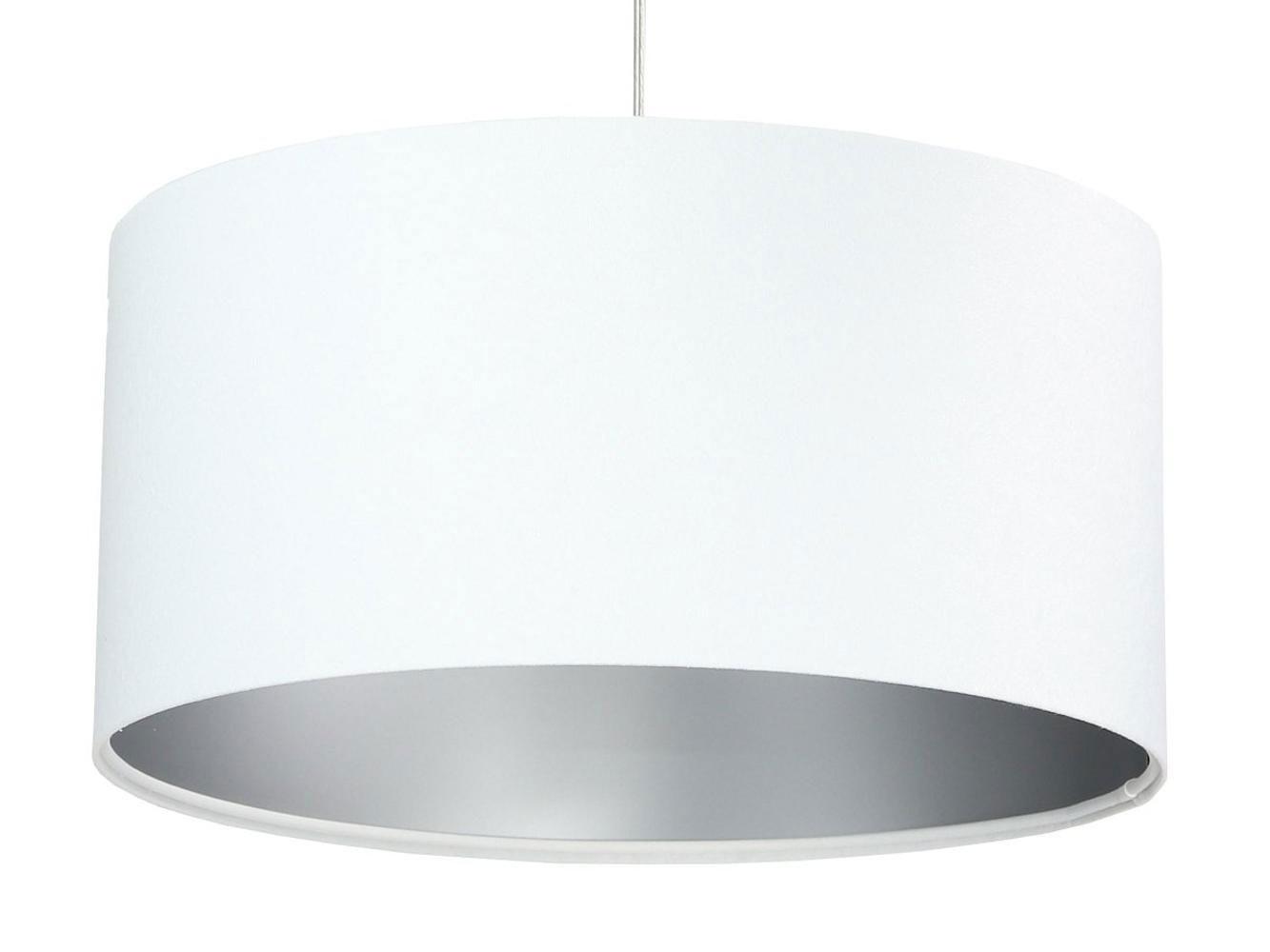 HÄNGELEUCHTE Silber 40/20 cm - Silberfarben/Weiß, Kunststoff (40/0.6/20cm) - ONZENO