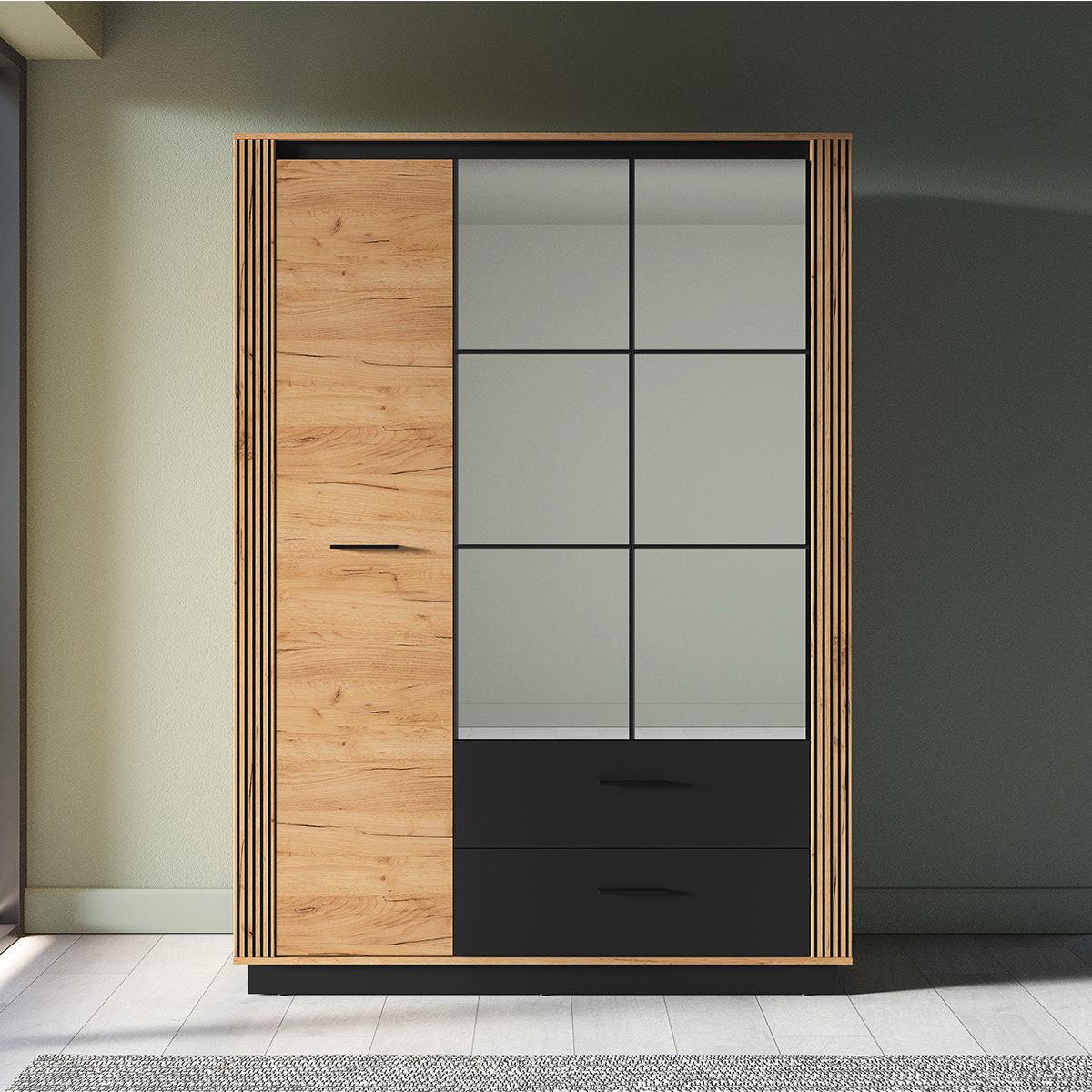 SCHRANK 3 Türen Solal Holz - Braun, Holzwerkstoff (150/210/58cm) - Petits-meubles