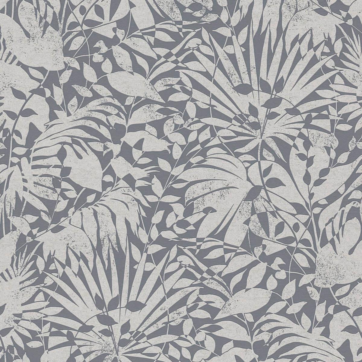 VLIESTAPETE Grau 53/1005 cm - Silberfarben, Textil (53/1cm) - KUNSTLOFT