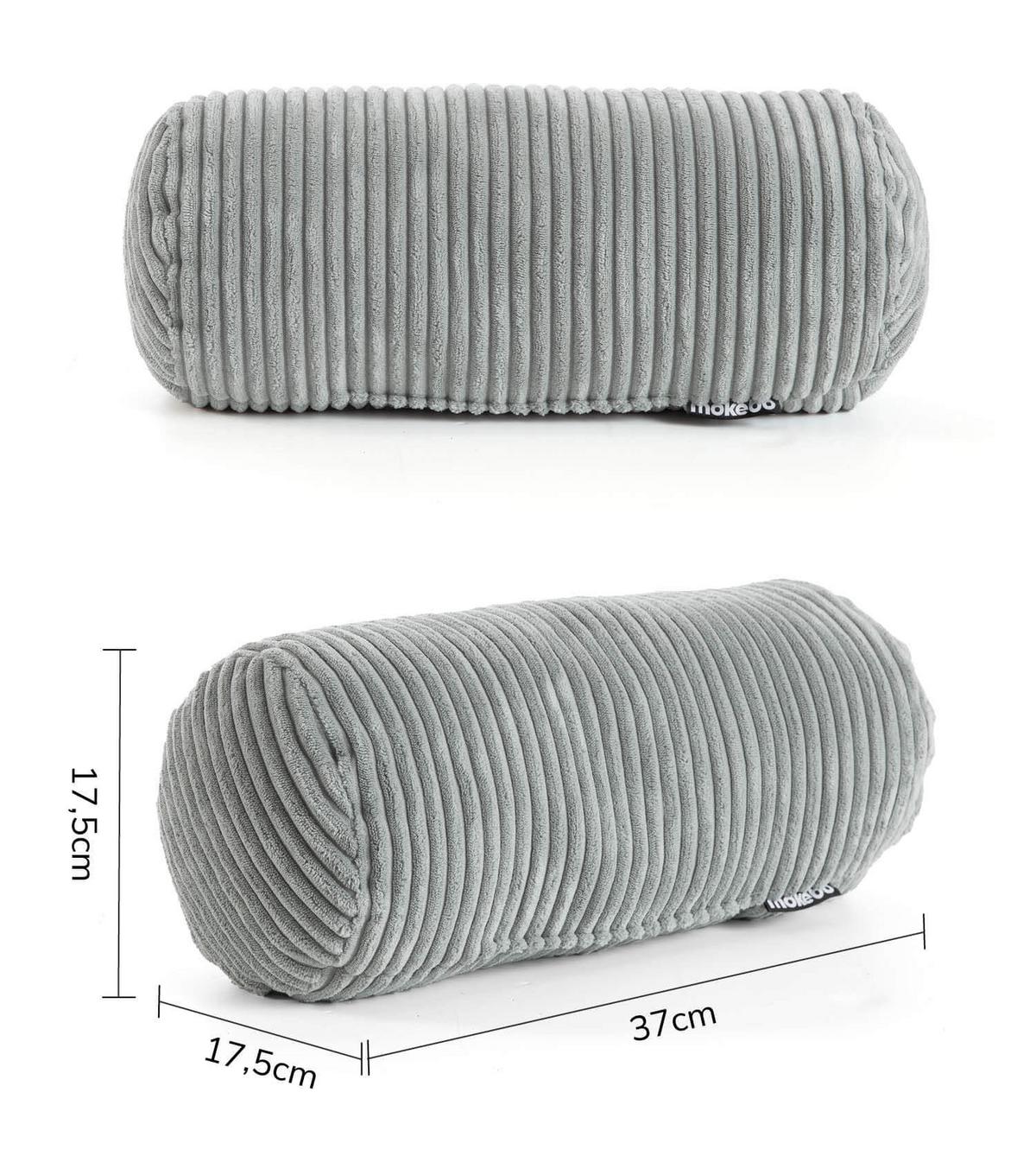 NACKENKISSEN Das Nickerchen - Grau, Textil (17.5/37cm) - Mokebo