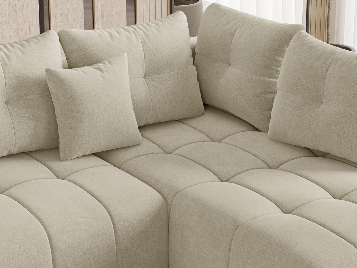 ECKSOFA Genoa Beige - Beige, Holz/Textil (266/190cm) - Graingold