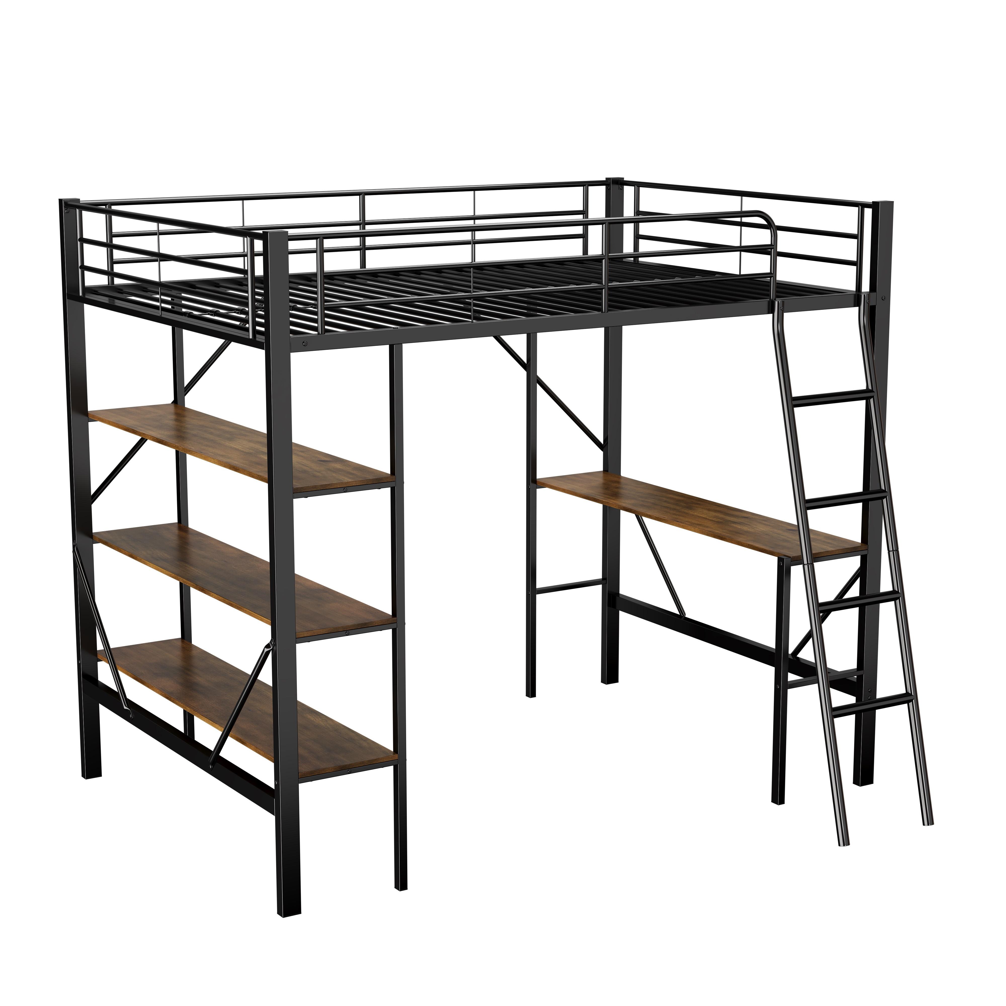 HOCHBETT Sschwarz 204,5/149/180,5 cm - Schwarz, Holzwerkstoff/Metall - Urban Meuble