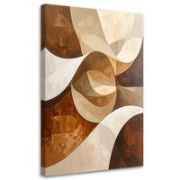 LEINWANDBILD 3D und geometrisch 70x100cm - Beige, Textil (70/100cm) - Feeby