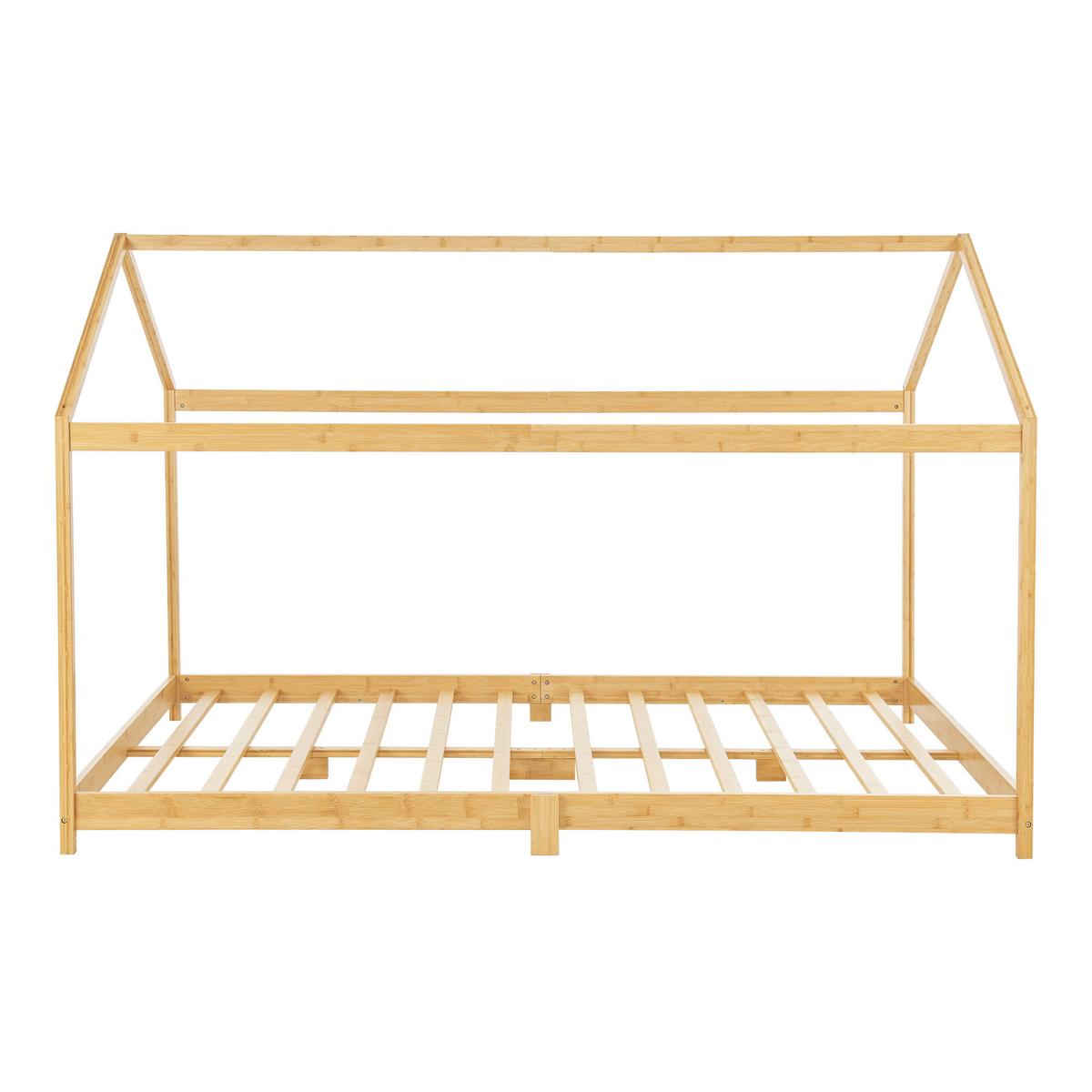HAUSBETT Vindafjord - Naturfarben, Holz (120/200cm) - [en.casa]