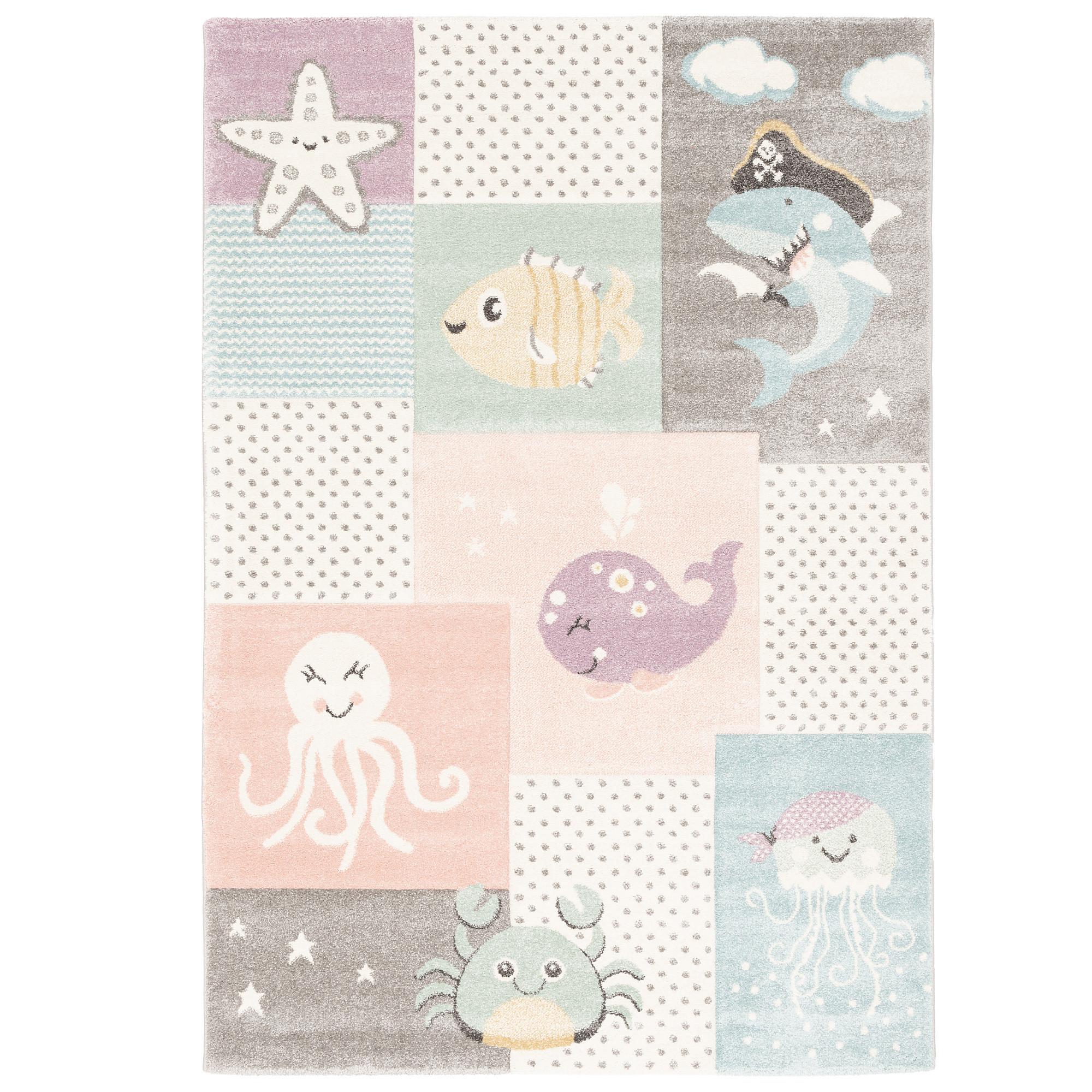 KINDER TEPPICH MAUI KIDS UNTERWASSERWELT - Multicolor, Textil (120/170cm) - Pergamon