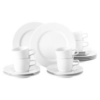 KAFFEESERVICE No Limits Weiß weiß 18-tlg. - Weiß, Keramik (24/18.1/43cm) - Seltmann Weiden