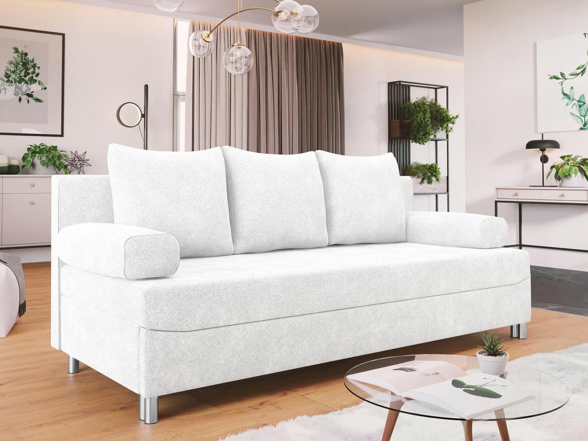 SCHLAFSOFA Dover - Chromfarben/Creme, Holz/Kunststoff (192/86/80cm) - MIRJAN24
