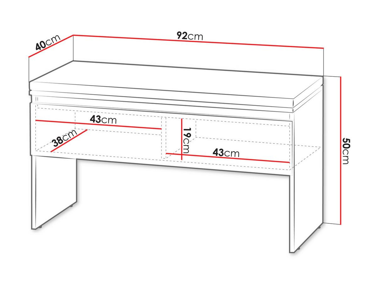 SCHUHBANK Simply 1K SM03 - Weiß, Holzwerkstoff (92/50/40cm) - MIRJAN24