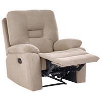 FERNSEHSESSEL Stoff Taupe Bergen - Taupe, Textil/Metall (85/101/74cm) - Beliani
