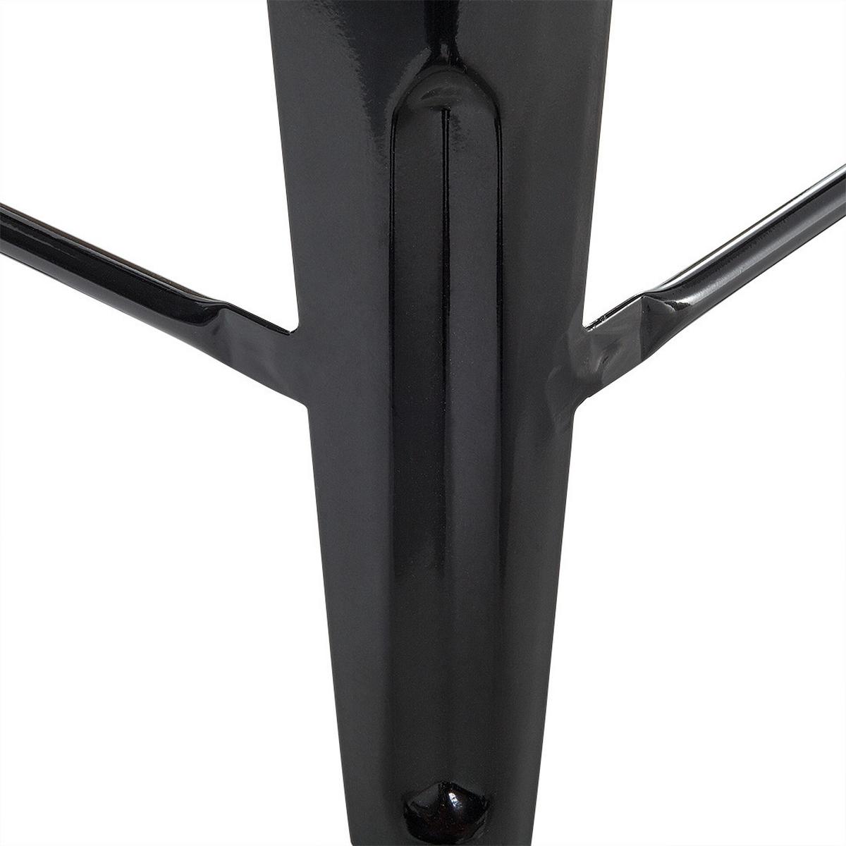 BARHOCKER 2er-Set Metall Schwarz Cabrillo - Schwarz, Metall (42/76/42cm) - Beliani