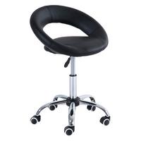 ROLLHOCKER, Arbeitshocker, Schwarz - Schwarz, Kunststoff (54/78/50cm) - HOMCOM