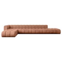 ECKSOFA modulares Sofa Zuvon-L3 - 478x177x70 cm Apricot - Koralle, Holzwerkstoff/Textil (478/177cm) - ALTDECOR
