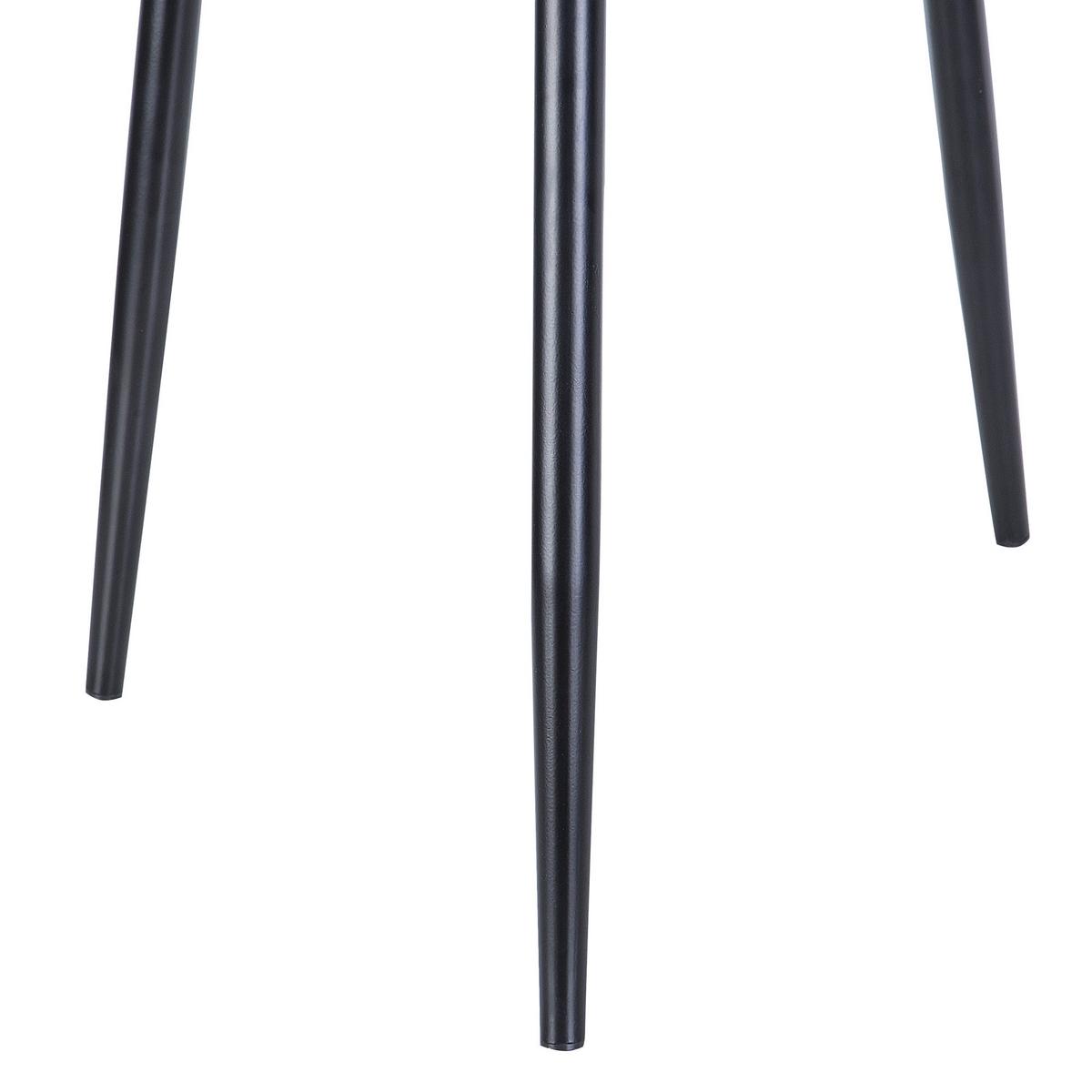ESSZIMMERSTUHL 2er-Set Kunstleder Braun Maribel - Braun, Textil/Metall (52/85/61cm) - Beliani