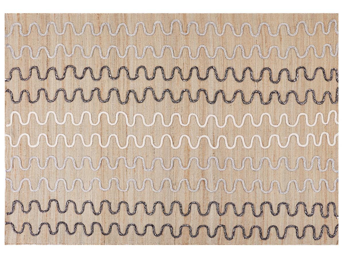 KURZFLOR-TEPPICH Sogut 230/160 cm - Beige, Naturmaterialien (160/230cm) - Beliani