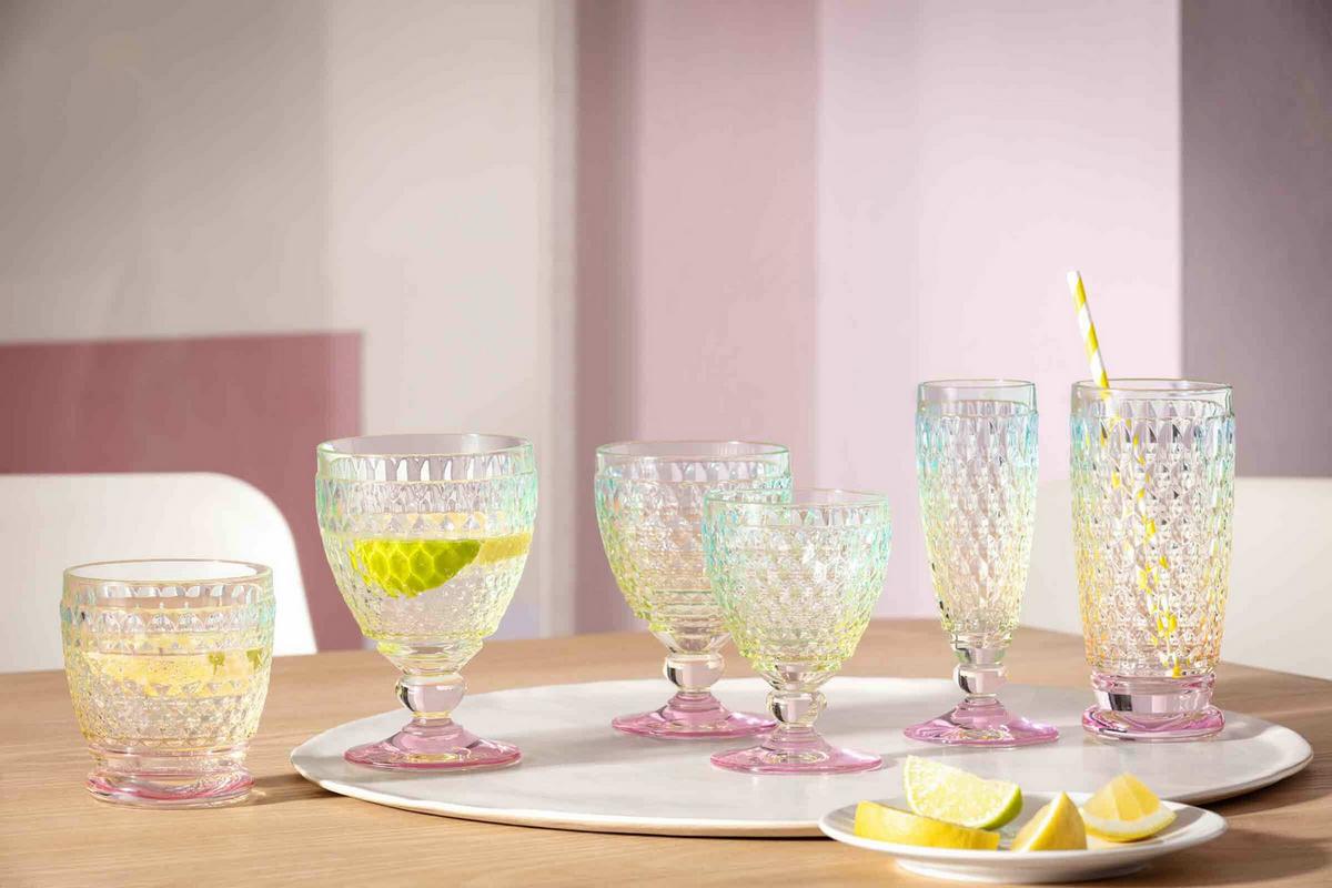 ROTWEINGLÄSER Boston Pearl bunt 200 ml 4er Set - Multicolor, Glas (0.2L) - Villeroy & Boch