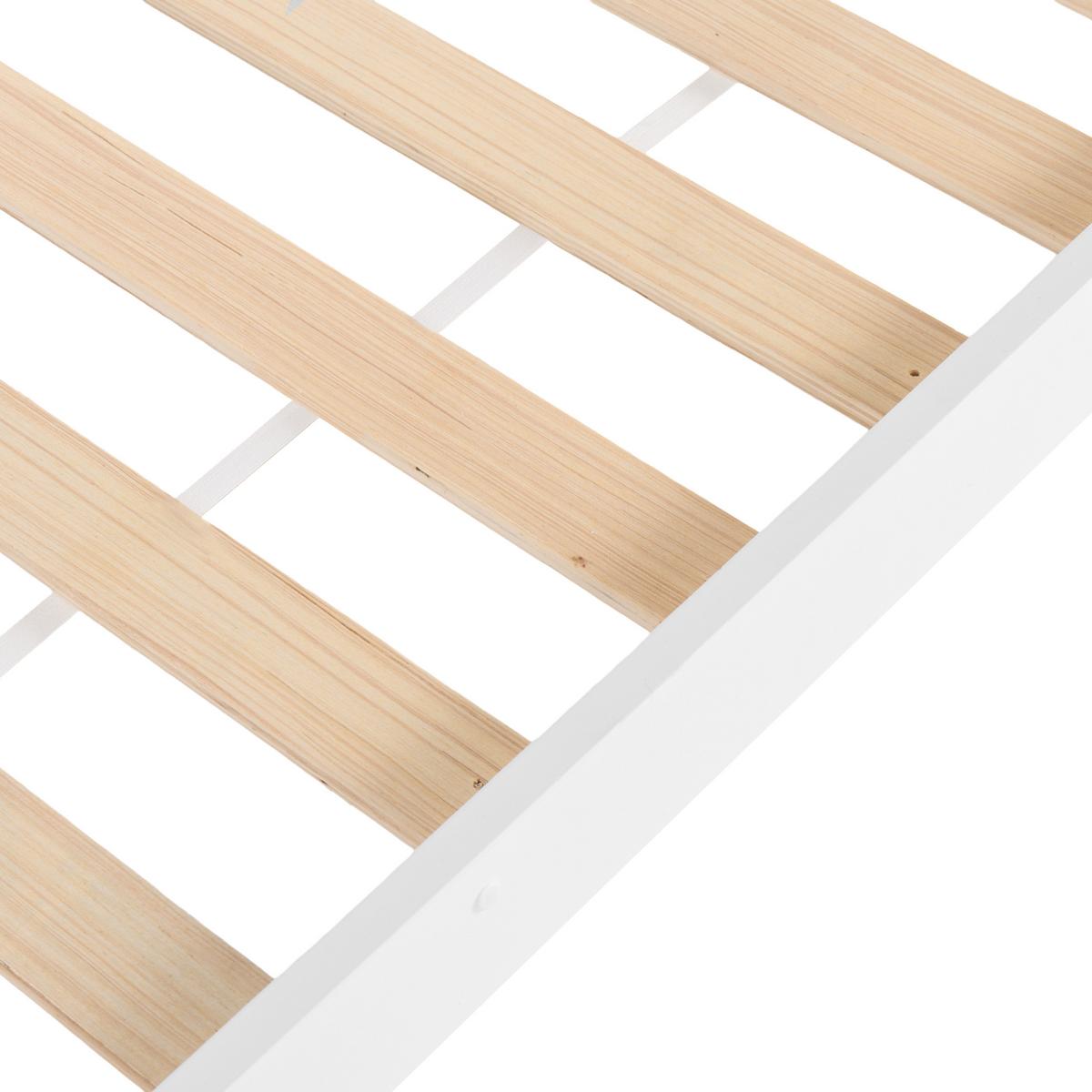 HOCHBETT 90/200 cm Weiß Albon - Weiß, Holz (90/200cm) - Beliani