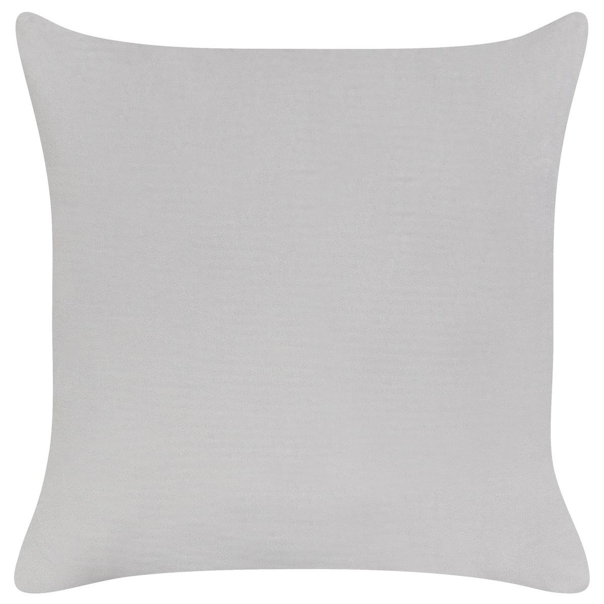DEKOKISSEN 2er-Set Grau 45/45 cm Sweetener - Rot/Weiß, Textil (45/45cm) - Beliani