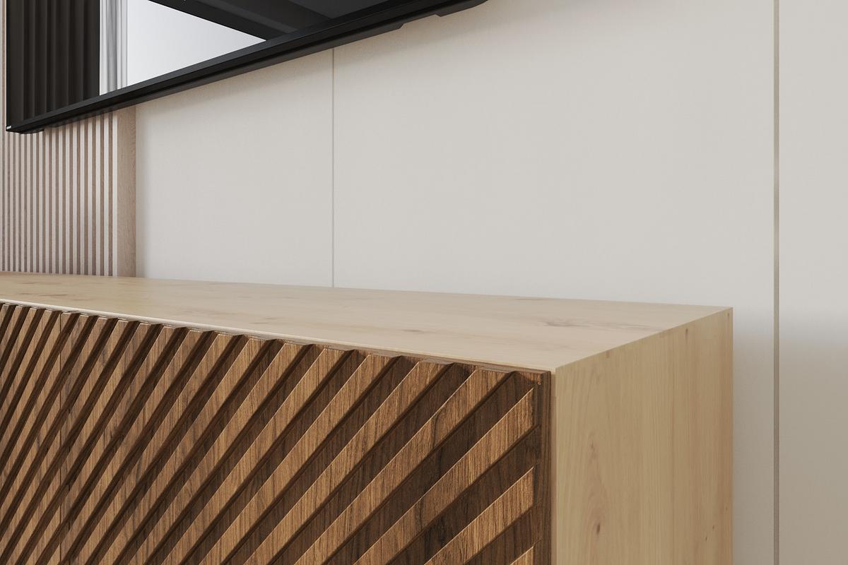 LOWBOARD ZENO-W 2x100x40x40 cm - Artisan / Katania - Eiche Wotan, Holzwerkstoff (200/40/40cm) - ALTDECOR