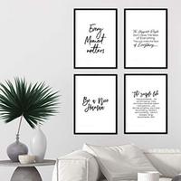 POSTER Set mit 4 inspirierenden Sprüchen A3 Rahmenlos - Klar, Papier (29.7/3cm) - Nacnic