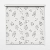 INNENROLLO - Fensterrollo - Rollo - 80x180 cm - Geometrische Formen - Grau, Kunststoff (80/180/0.5cm) - TULUP