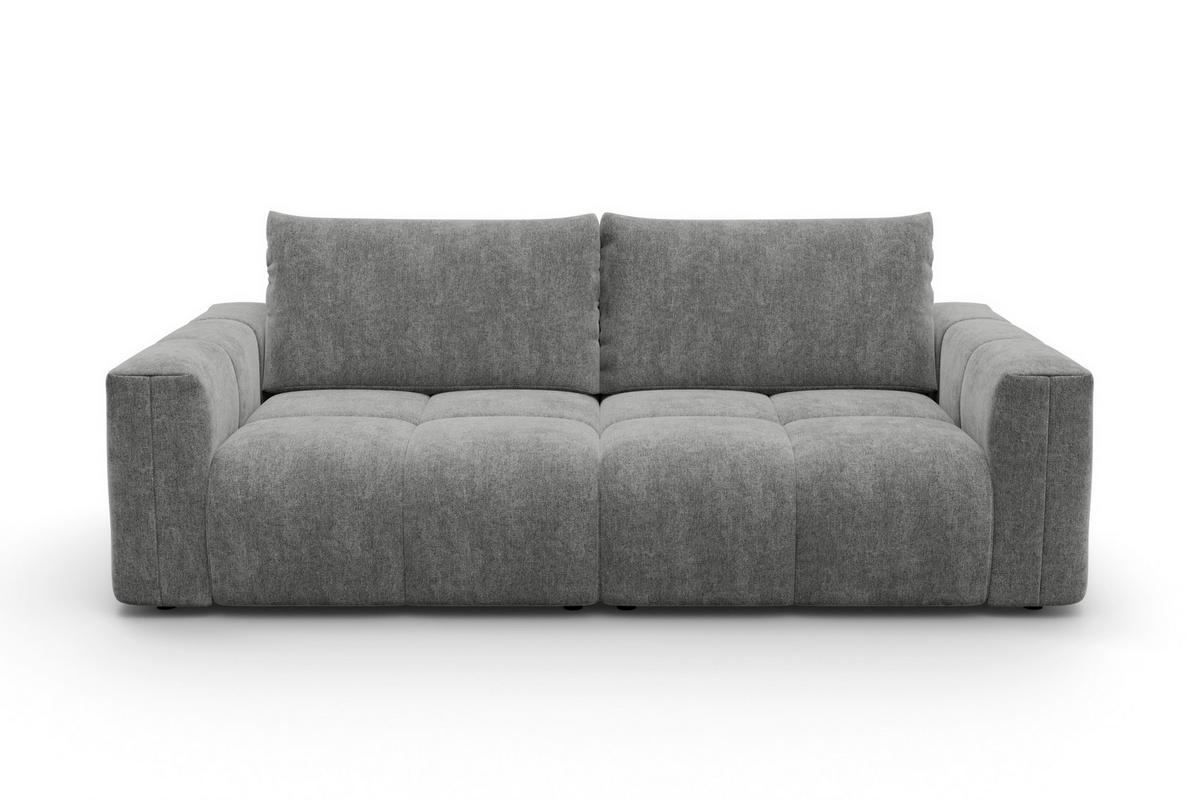 SOFA VERONA 3-Sitzer, Grau - Schwarz/Grau, Holz/Textil (224/83/110cm) - Courtois Laville