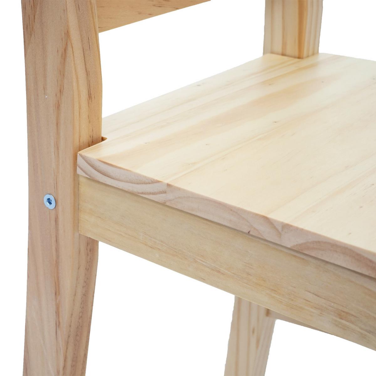 ESSZIMMERSTUHL Kiefer Dekor 2er-Set - Naturfarben/Kieferfarben, Holz (40/86/42cm) - MCW
