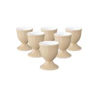EIERBECHER Liberty Pure Colors Dusty Beige ø 4,9 cm 6er Set - Beige, Keramik (4.9/6.4/4.9cm) - Seltmann Weiden